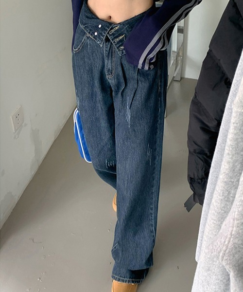 「by muni:r」 デニムパンツ MEDIUM ブルー レディース_画像7