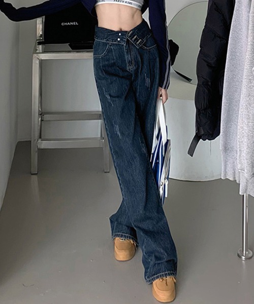 「by muni:r」 デニムパンツ MEDIUM ブルー レディース_画像8