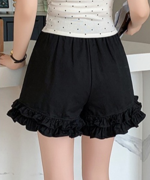 パンツ フリルヘムショートパンツ レディース : ZOZOTOWN Yahoo!店