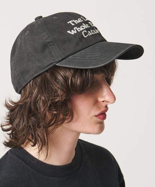 6 キャップ 帽子 「別注」「WHOLE EARTH CATALOG ×6」ロゴキャップ
