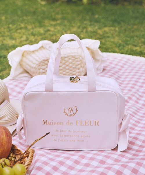 Maison de FLEUR（メゾンドフルール） トートバッグ サテンサイド
