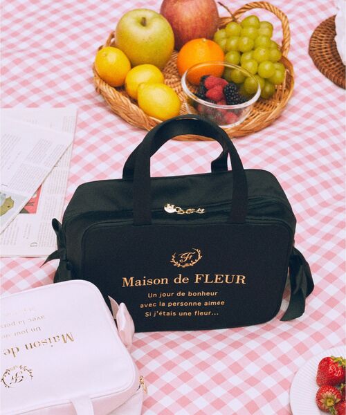 Maison de FLEUR（メゾンドフルール） トートバッグ サテンサイド