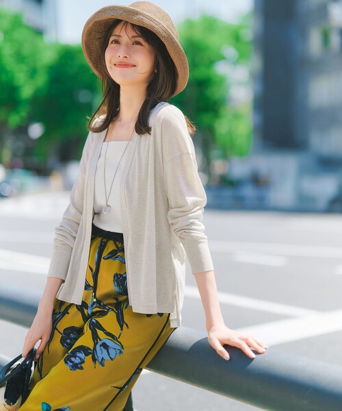 ワイドパンツ パンツ ARGENTI フラワープリント ワイドパンツ レディースの画像