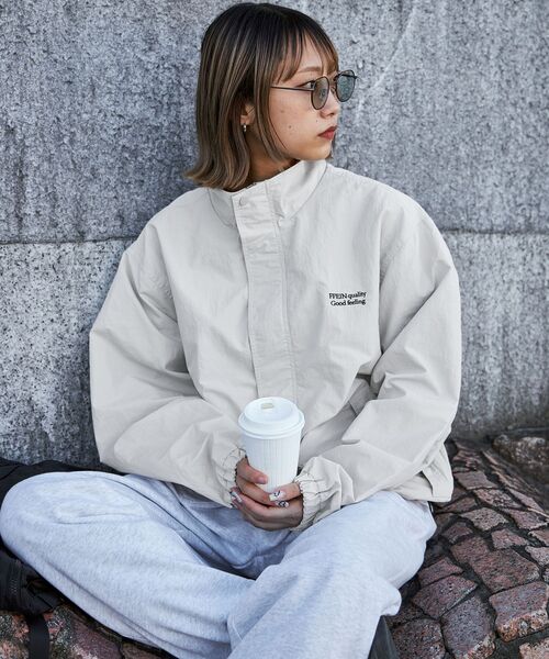 「FFEIN」 ナイロンブルゾン MEDIUM ブラウン メンズ_画像8