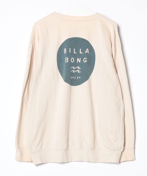 「BILLABONG」 スウェットカットソー M ベージュ メンズ_画像2
