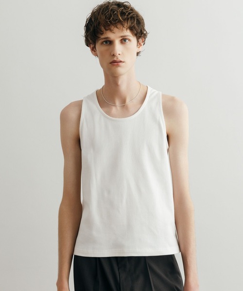 LURAKU タンクトップ 「LURAKU」Cropped Tank Top / クロップドタンク