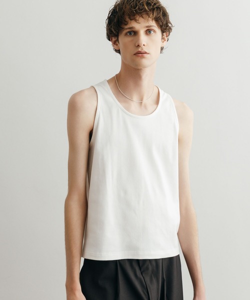 LURAKU タンクトップ 「LURAKU」Cropped Tank Top / クロップドタンク