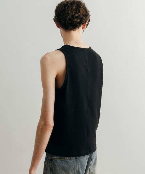 LURAKU タンクトップ 「LURAKU」Cropped Tank Top / クロップドタンク