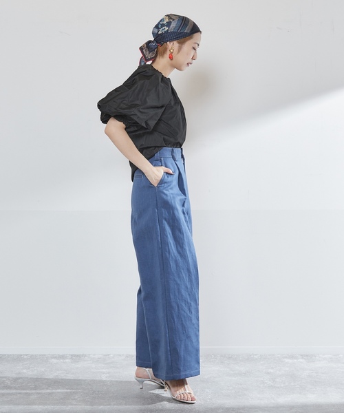 「VERMEIL par iena」 パンツ 38 ブルー レディース_画像4