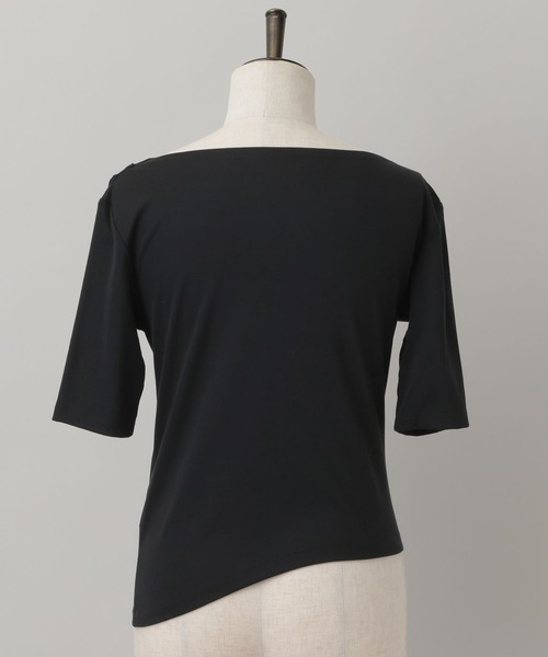 A part by（アパートバイ） tシャツ カットドレーププルオーバー_5分袖