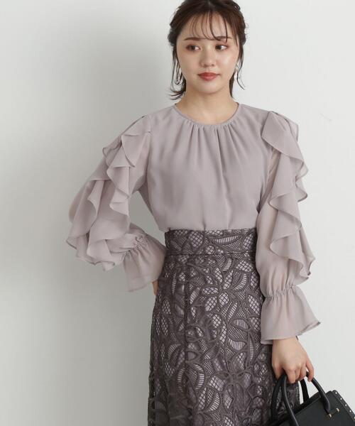 「PROPORTION BODY DRESSING」 長袖ブラウス SMALL ブルー レディース_画像4
