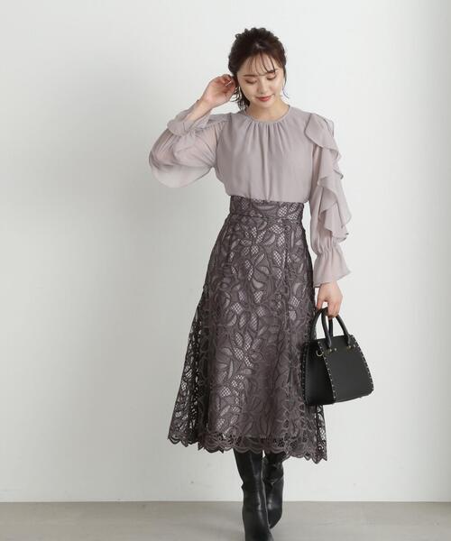 「PROPORTION BODY DRESSING」 長袖ブラウス SMALL ブルー レディース_画像5