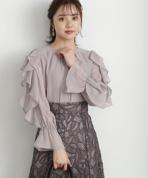 「PROPORTION BODY DRESSING」 長袖ブラウス SMALL ブルー レディース_画像6