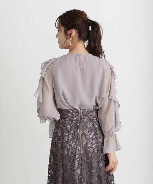 「PROPORTION BODY DRESSING」 長袖ブラウス SMALL ブルー レディース_画像9