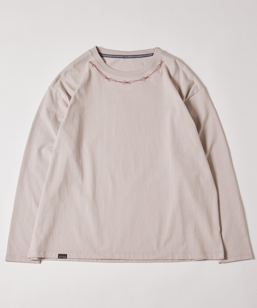 「AIVER」 長袖Tシャツ MEDIUM ブラック メンズ_画像5