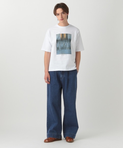 「LURAKU」 ブーツカットデニムパンツ L ブラック メンズ_画像8