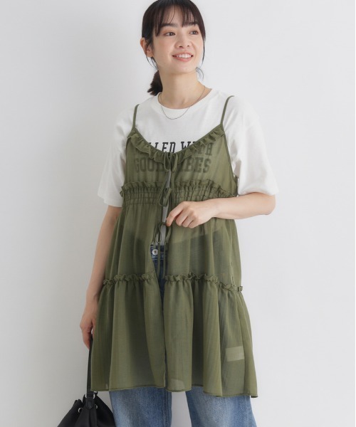 「Right-on」 キャミソールブラウス M ブラック レディース_画像3