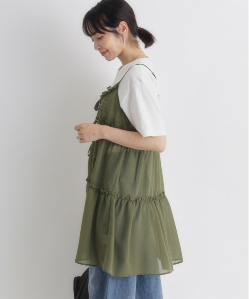 「Right-on」 キャミソールブラウス M ブラック レディース_画像4