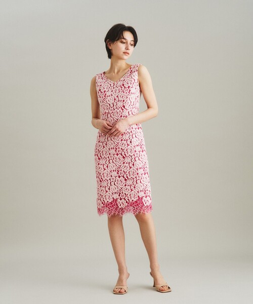 GRACE CONTINENTALノースリーブレースワンピース(新品未使用品) GRACE CONTINENTAL（グレースコンチネンタル） ノースリーブワンピース