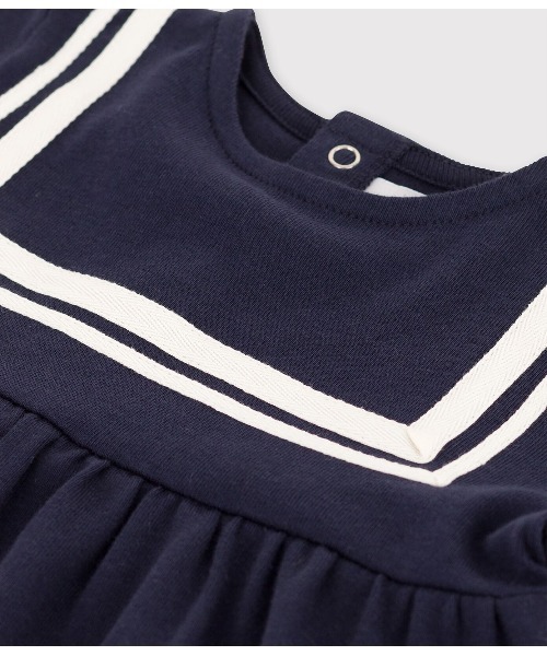 「PETIT BATEAU」 「KIDS」半袖ワンピース 24MONTH ダークネイビー キッズ_画像5
