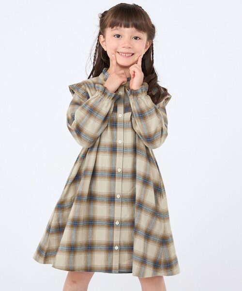 SHIPS（シップス） ワンピース 100〜130cm / ネル チェック ワンピース