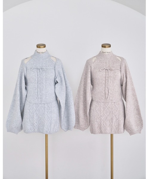 Rose Muse（ロゼミューズ） セットアップ Glitter knit 3P set
