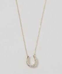con affetto ネックレス K18ダイヤホースシューネックレス レディース 