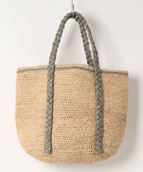 即納 イバオナ IVAHONA カゴバッグ ECOBAGAMOTIF 楽天市場】イバオナ IVAHONA トート型 レザーハンドル かご カゴ