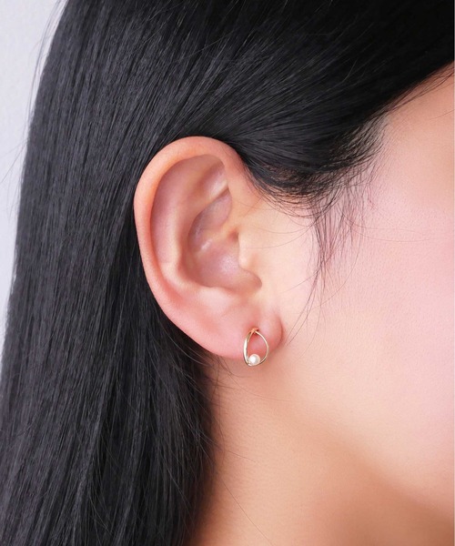va vendome aoyama ピアス K10イエローゴールド 淡水パールピアス