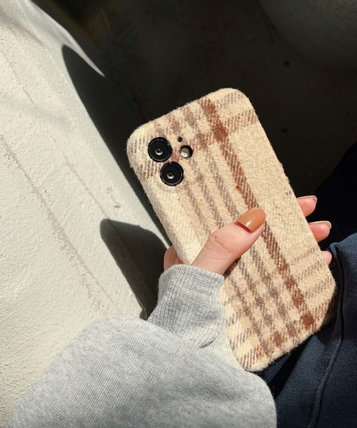 shopnikoniko（ショップにこにこ） スマホケース タータンチェック