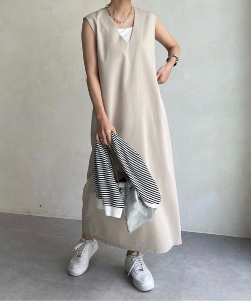DouDou ワンピース 【WEB限定】深Vジャンスカ : ZOZOTOWN Yahoo