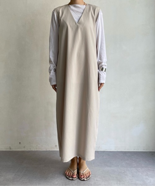 DouDou ワンピース 【WEB限定】深Vジャンスカ : ZOZOTOWN Yahoo
