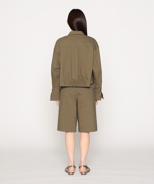 COMME CA ISM ブルゾン アウター ストレッチ ショートブルゾン