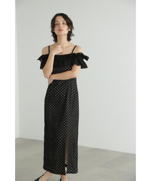 JILL STUART（ジルスチュアート） ワンピース ドットエンブロイダリー