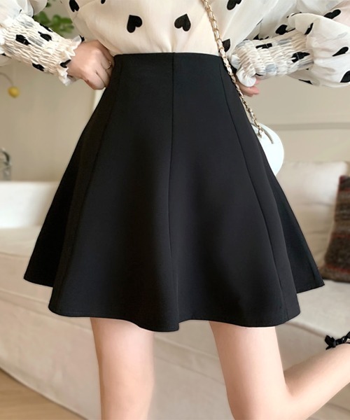 Riff（リフ） スカート 夏 ミニフレアスカート インナーパンツ付き