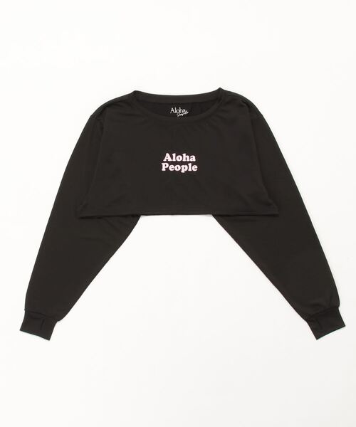 FORME 長袖Tシャツ＆ショートパンツ セット サイズ1ラッシュガード白黒 ムラサキスポーツ ラッシュガード ALOHA PEOPLE/アロハピープル