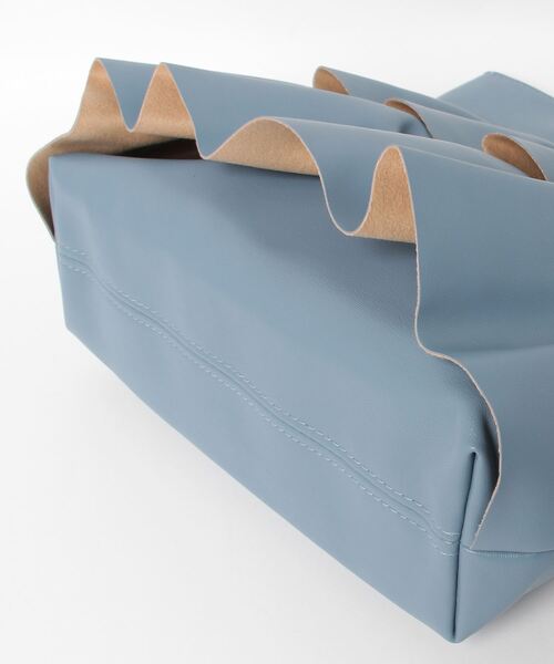 MIAN（ミアン） トートバッグ 「MIAN」フェイクレザーフリルギャザー