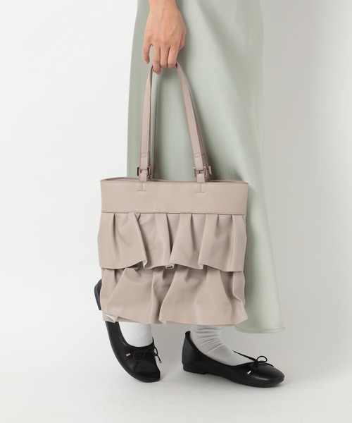 横ギャザーボケット付きトートバッグのオーダー サイドポケット付きトートバッグ,Totebag With Two Side Pockets