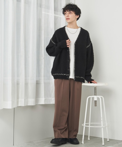 WEGO（ウィゴー） カーディガン WEGO/ハンドステッチモヘアライク