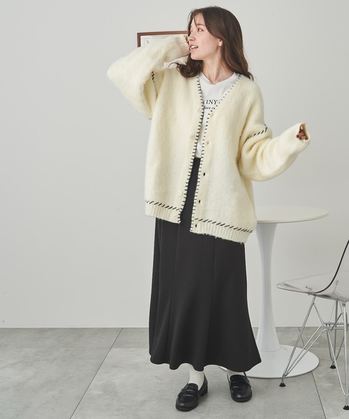 WEGO（ウィゴー） カーディガン WEGO/ハンドステッチモヘアライク