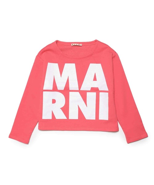 トレーナー 入学式 MARNI（マルニ）Kids ＆ Junior ブランドロゴ長袖スウェットプルオーバー キッズ 子供服 女の子