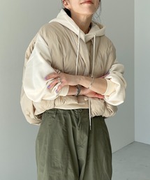エッグショートダウンベスト ベージュ wee9s（ウィークス） ダウンベスト ベスト egg down vest / エッグ