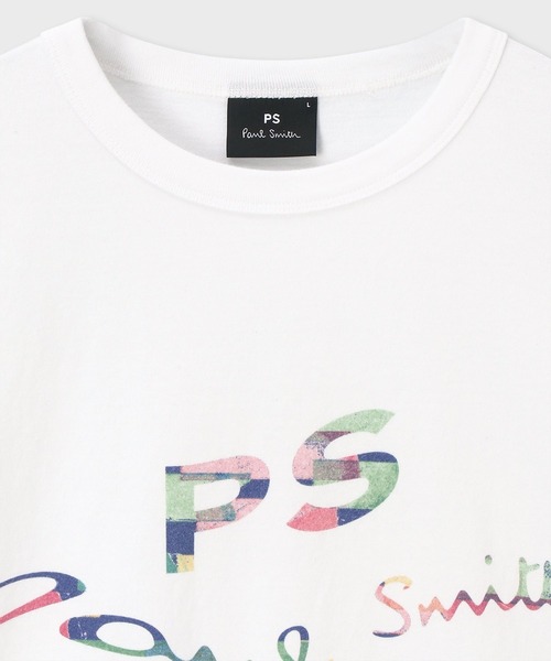 PS Paul Smith tシャツ Warped logo” 半袖Tシャツ / 142569 731Y