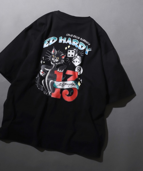 Ed Hardy（エド・ハーディー） tシャツ ヴィンテージライク ロック