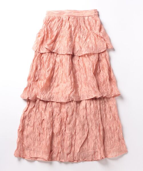 STYLEBLOCK スカート ワッシャーラメシアーティアードスカート