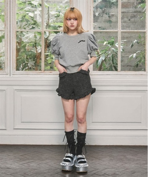 Fickle Bebe（フィクルベベ） tシャツ パフスリーブフリーストップス