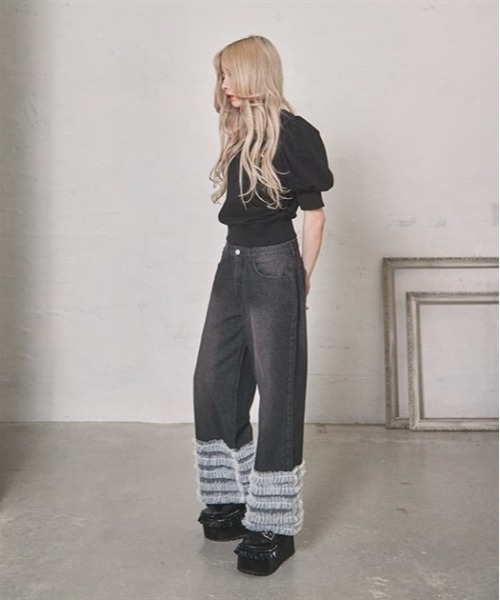 ひ*り様 最終値下　新品未使用タグ付　フィクルべべ　パフスリーブドールトップス Fickle Bebe（フィクルベベ） tシャツ パフスリーブフリーストップス