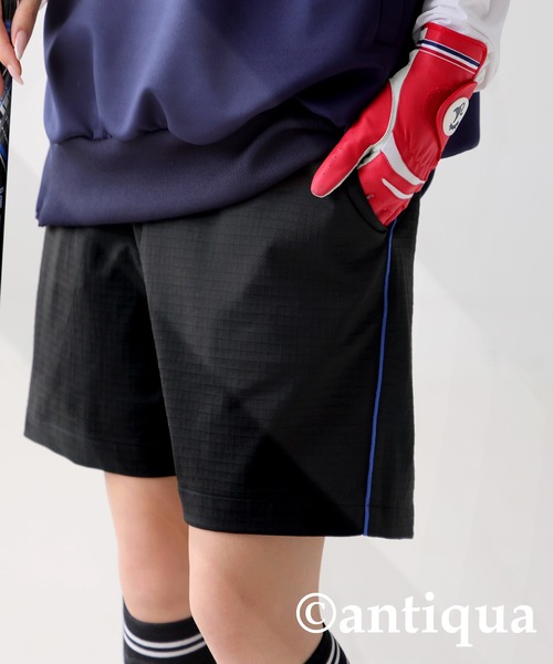 antiqua パンツ 「STCH」ハーフロゴパンツ レディース メンズ