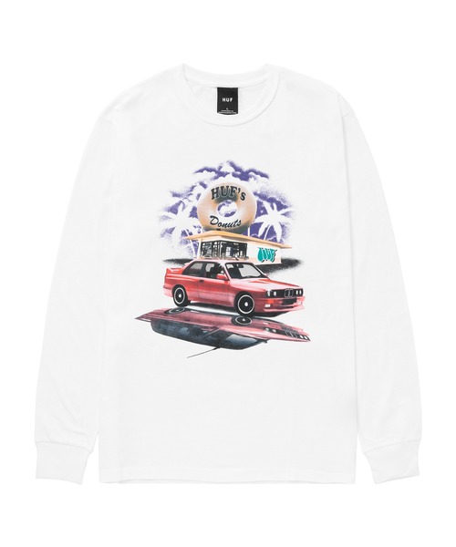 HUF tシャツ DRIVE THRU LS TEE / ハフ ロングスリーブTシャツ