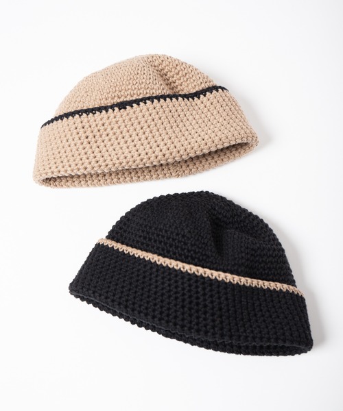 RACAL（ラカル） ニット帽 ニットキャップ Hand Knitting Crusher Cap